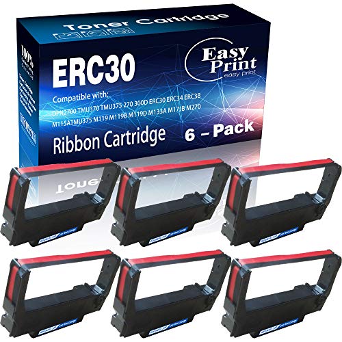 EasyPrint ERC-30 ERC 30 34 38 Farbbandkartuschen kompatibel mit Epson M119 M119B M119D M133A M270 M17-JB M52-JB TM-U325 TM-U370 TM-U375