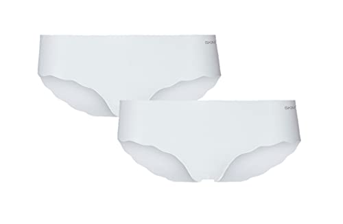 Skiny Micro Lovers Damen Panty Slip, Lasercut, enganliegend, 2 Stück, weiß (2, 40)