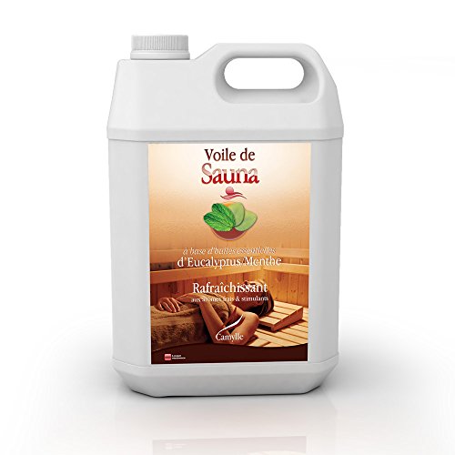 Camylle - Voile de Sauna - Saunaduft aus reinen ätherischen Ölen - Euka/Minze - Erfrischend - 5000ml