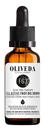 Oliveda F63 - Gesichtsöl Cell Active | natürliche & nährende Gesichtsfpflege + Feuchtigkeitspflege + Anti-Aging für strahlend geschmeidige Haut - 30 ml