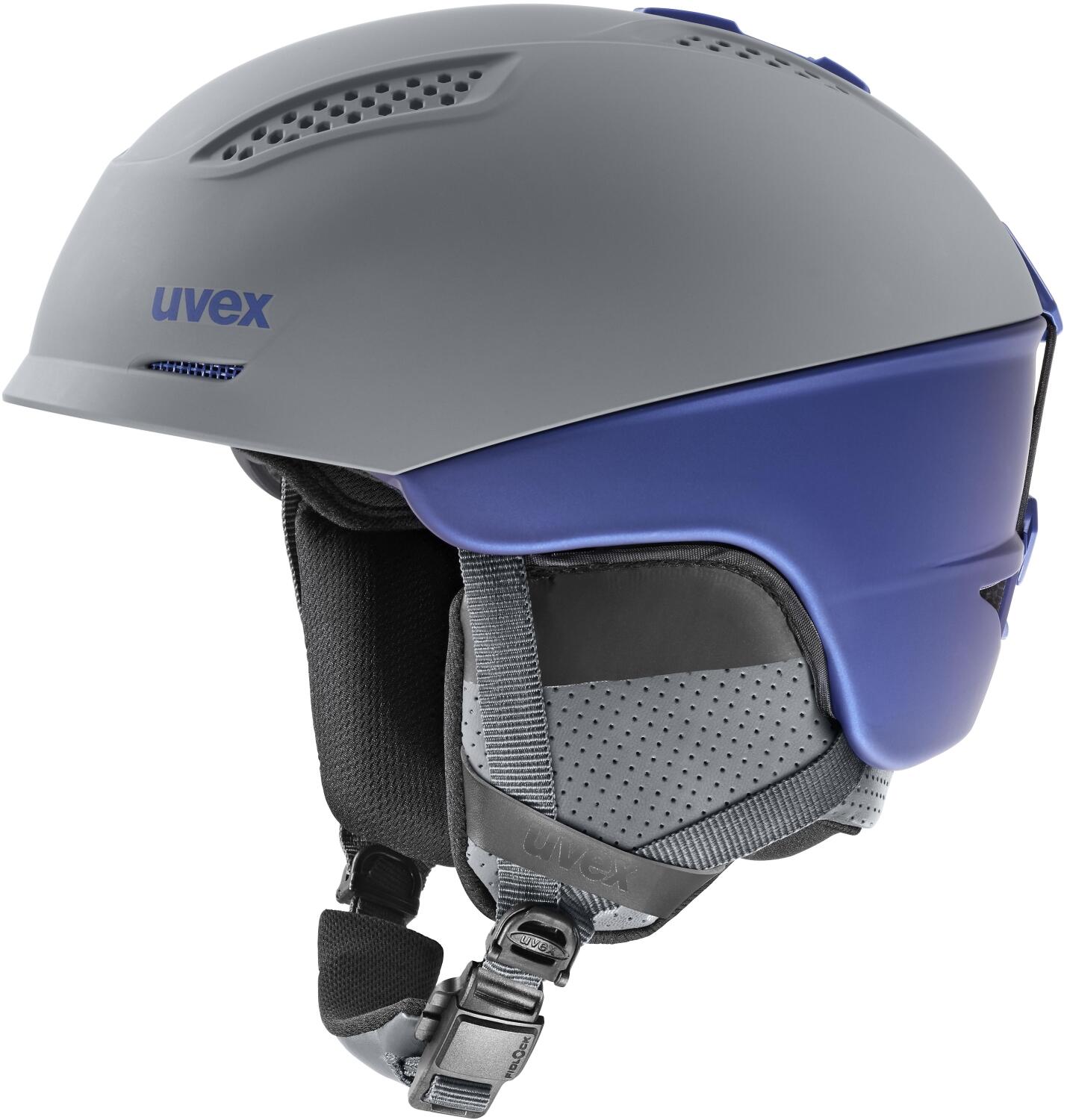 uvex Unisex – Erwachsene Ultra pro Skihelm, grey/ink, 55-59 cm