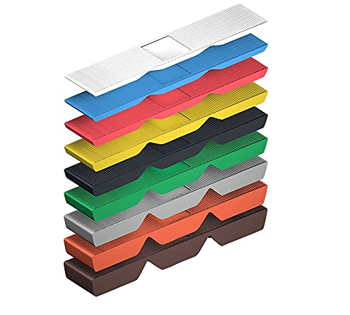 DOJA Barcelona | Kunststoffkeile | Höhe 1, 2, 3, 4, 5, 6, 8, 10, 12mm | 50 Stück 100x20mm von jeder Höhe | Unterlegkeile aus Polypropylen | für Türkeil, PVC-Fenster, Möbel, Verglasung