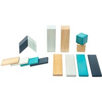 Magnet-Bausteine BLOCK 14-teilig aus Holz in blau