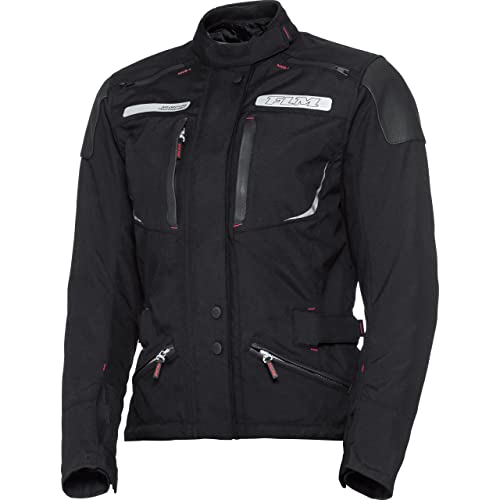 FLM Motorradjacke mit Protektoren Motorrad Jacke Damen Reise Textiljacke 2.1 schwarz S, Enduro/Reiseenduro, Sommer