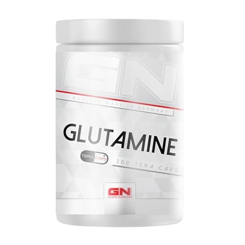 GN Laboratories Glutamine Tera Caps (200 Glutamin Kapseln) – Hochdosiertes L-Glutamin – Pre Workout Booster – Made in Germany