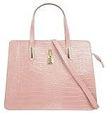 Cluty Handtasche Echt Leder rosa Damen - 021321