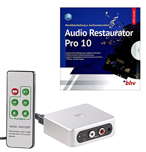 auvisio Audio Digitizer: Autarker Audio-Digitalisierer mit Software Audio Restaurator Pro 10 (MP3 Recorder)