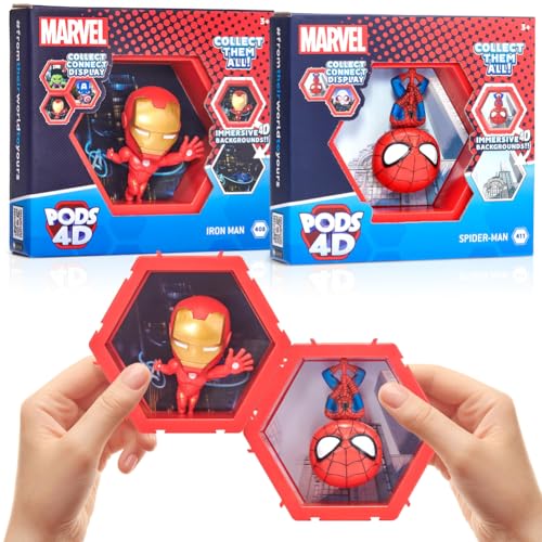 POD 4D Marvel – Spiderman & Iron Man (2er-Pack)