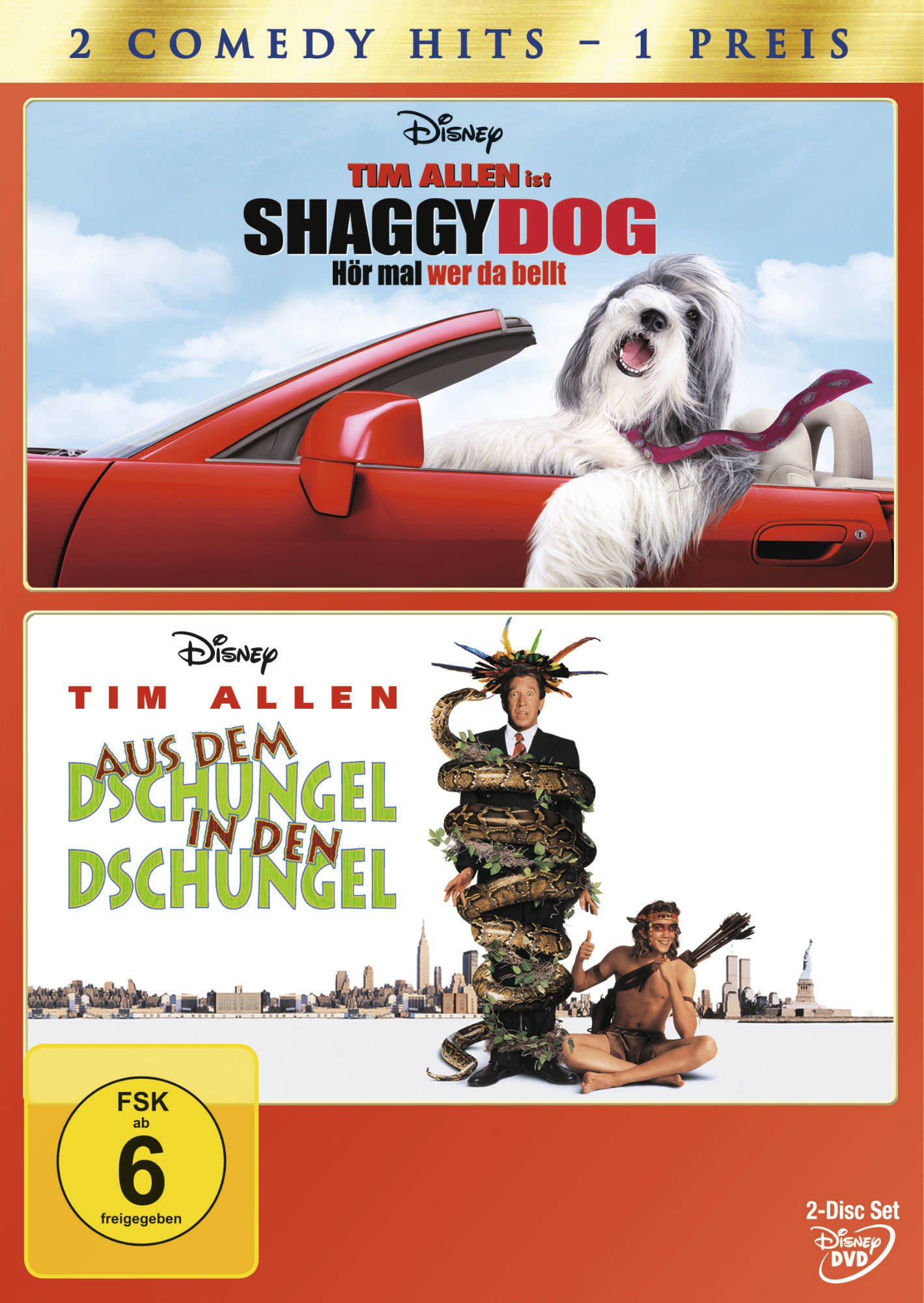 Shaggy Dog - Hör mal wer da bellt/Aus dem Dschungel in den Dschungel [2 DVDs]