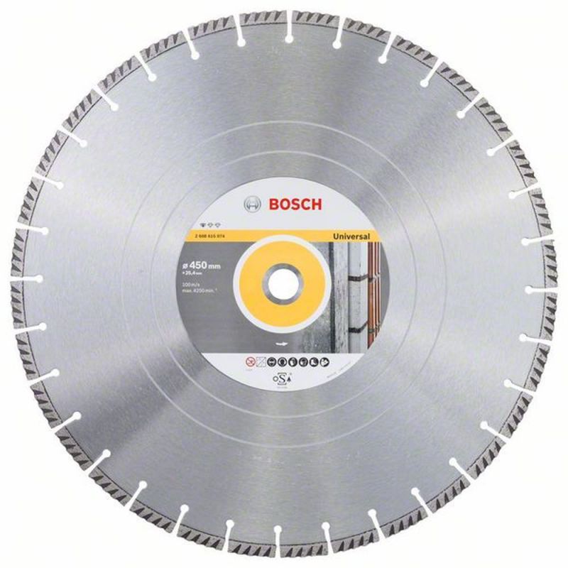 Bosch Diamanttrennscheibe Standard for Universal, 450 x 25,4 x 3,6 x 10 mm 2608615074