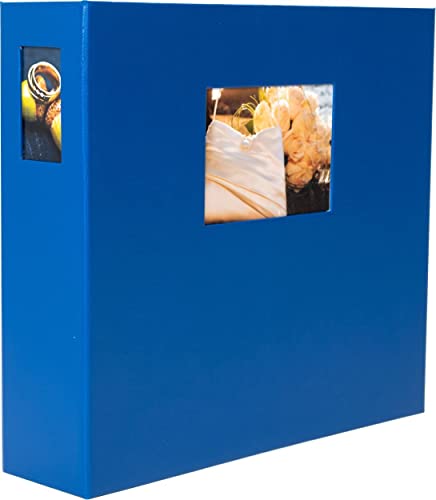 HNFD Fotoalbum LONA 34,5x33 cm blau 1000 Fotos 10x15 cm 168 weiße Seiten