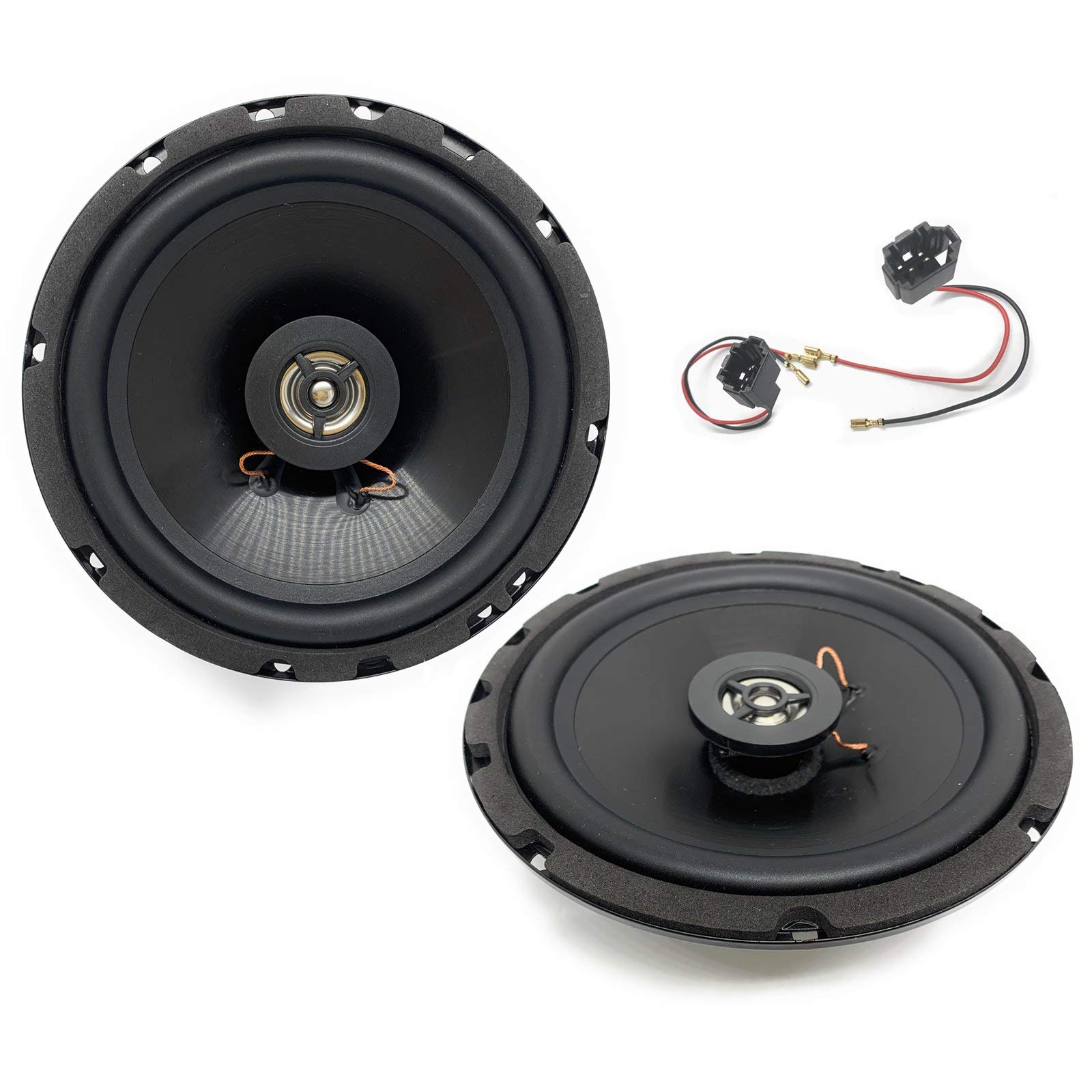 Sound Way - 16,5 cm Lautsprecher Autolautsprecher mit Adaptern Kompatibel mit Mehrmarken Auto