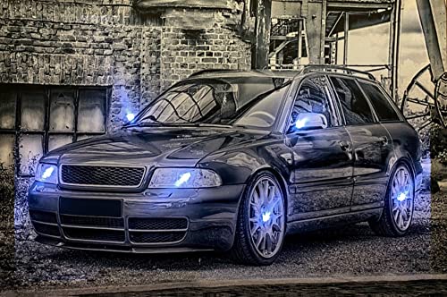 Samarkand - Lights LED-Bild mit Beleuchtung LED- Bilder Leinwandbild 65 x 45 cm Leuchtbild Wandbild CLASSIC CAR/OLDTIMER