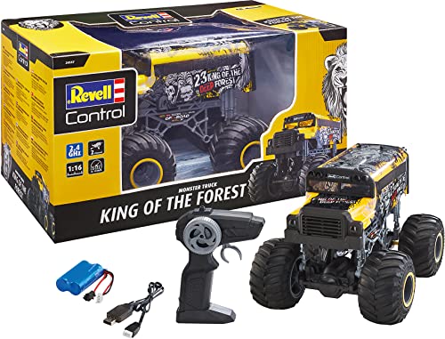 Revell Control 24557 Monster Truck King of The Forest ferngesteuertes Auto, gelb