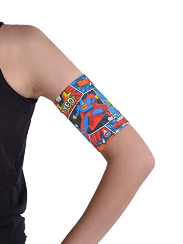 Dia-Band KINDER, Glucose Sensor Schutz Armband Freestyle Libre, Medtronic, Dexcom oder Omnipod – Komfortabel wiederverwendbares Diabetikband. (Junior.XL (21-23cm)