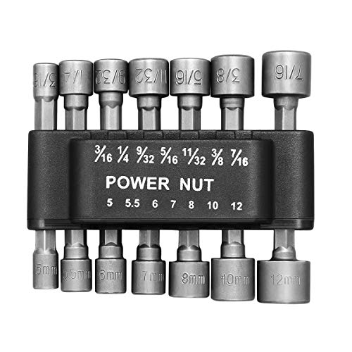 OUNONA Steckschl¨¹ssel Stecknuss Bit Adapter Set 1/4 Zoll Sechskantschaft f¨¹r Akkuschrauber Bohrer N¨¹sse Ratsche 14 St¨¹cke