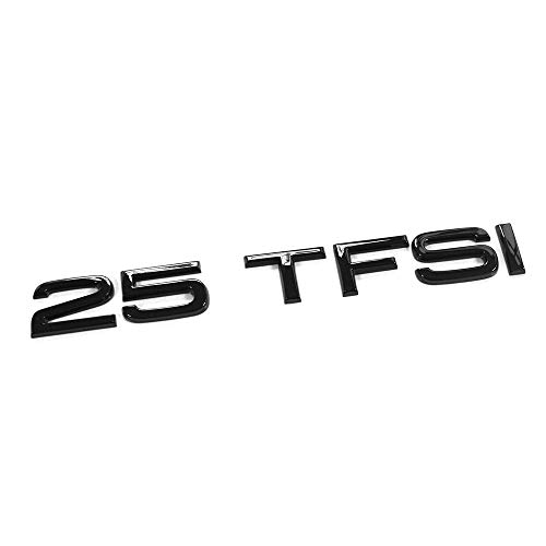 25 TFSI Schriftzug schwarz Tuning Exclusive Black Edition Heckklappe Emblem