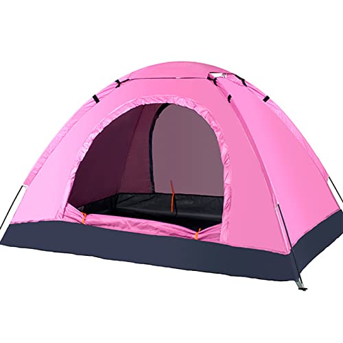 YARUMD Zelt, Kuppelzelte 2-3 Personen Campingzelt,Mit Sonnenschutz Sonnendach,Für Trekking Camping Outdoor Festival,Rosa,200X 150X110cm