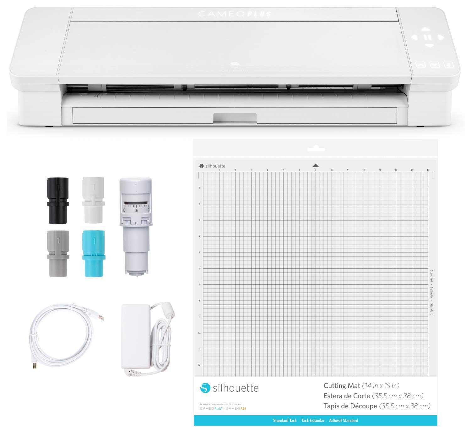 Silhouette America SILH-CAMEO-4-PLUS-5T SILHOUETTE CAMEO 4 PLUS Schneideplotter, Weiß, 38cm Arbeitsbreite