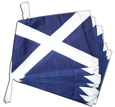 Fahnenkette Flaggen Schottland 30x45cm, Länge 9 m