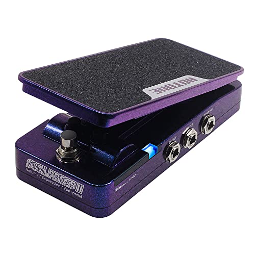 Hotone Wah Active Volume Passive Expression Gitarre Effektpedal Schaltbar 4 in 1 mit sichtbarem Gitarre Effektpedal Soul Press II