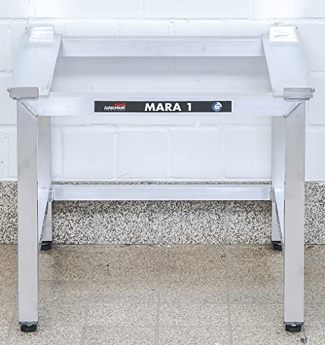 Waschmaschinen Untergestell Mara 1 50 cm Made in Germany verstärkte Aluminium Ausführung rostfrei höhenverstellbare Füße Unterbau für Trockner oder Waschmaschine