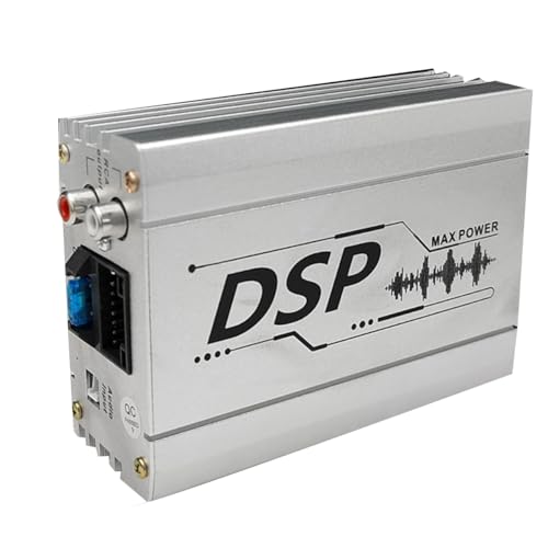 RIVNN Metall Auto DSP Digitaler Audio-Prozessor Navigationsmaschine Klangqualitätsverbesserungseffekt 4 in 6 Out DSP-Auto-Verstärker