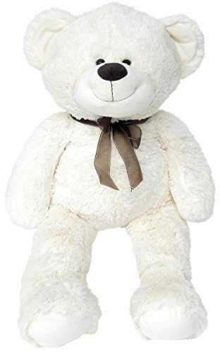 Wagner 9021 - XXL Plüschbär Teddy Bär - 100 cm groß - weiß - Teddybär