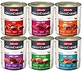 animonda Gran Carno adult Hundefutter, Nassfutter für erwachsene Hunde, Herzhafte Variation, 6 x 800 g