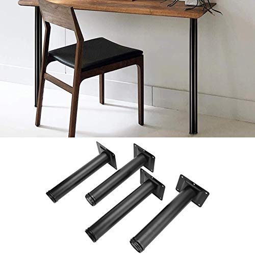 Aoutecen Möbelteile 4 Stück verstellbare Schreibtischbeine Schreibtischstütze für Büroarbeitsplatte Möbelzubehör(8 inches, White)