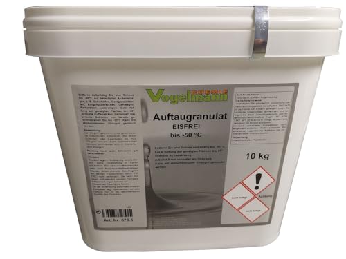 Vogelmann Chemie GmbH 10 kg Auftaugranulat Eisfrei, bis -50 °C, 8 mal schneller als normales Streusalz