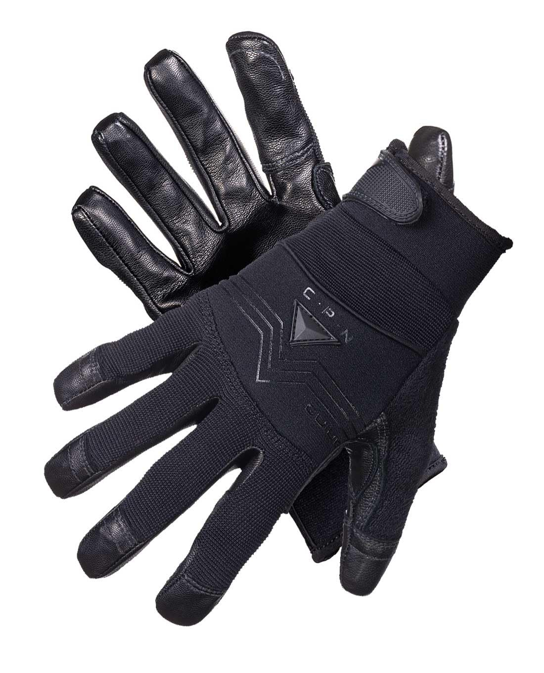 MOG Masters of Gloves Guide CPN 6203 extrem schnittfeste Stichschutz-Handschuhe Schnittschutz-Klasse F aus Metall-Mesh und Ziegennarben-Leder; für Gartenarbeit, Handwerk, Einsatzkräfte, Sicherheit