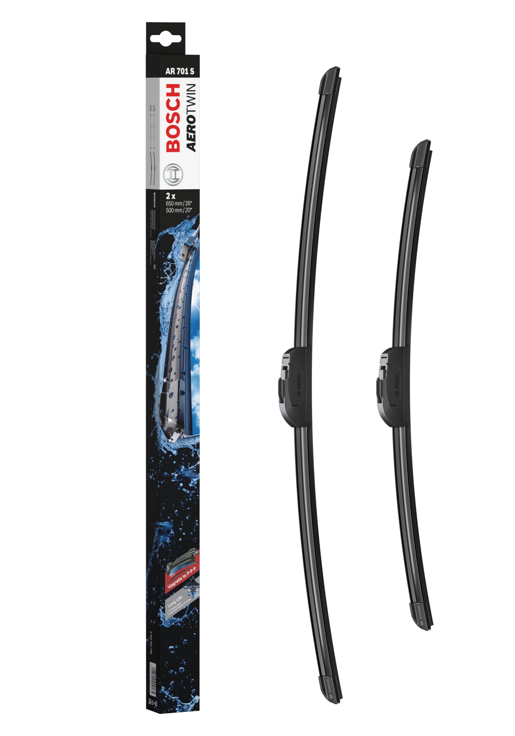 Bosch Scheibenwischer Aerotwin AR701S, Länge: 650mm/500mm – Set für Frontscheibe