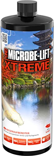 MICROBE-LIFT Pond Xtreme - Wasseraufbereiter für jeden Gartenteich, Macht Wasser fischgerecht, entfernt Chlor & Ammoniak, (946 ml)