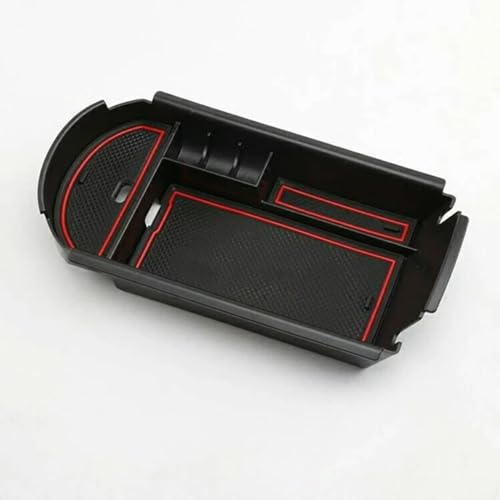 Auto Mittelkonsole Armlehne Box Aufbewahrungsbox Organizer Container Halter Tablett (rot) Für Toyota Für C-HR 2016 2017 2018 2019 2020 2021