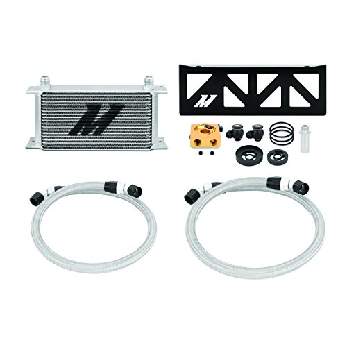 Mishimoto MMOC-BRZ-13T Ölkühler-Set, thermostatisch, kompatibel mit Subaru BRZ Scion FR-S 2013+ Silber