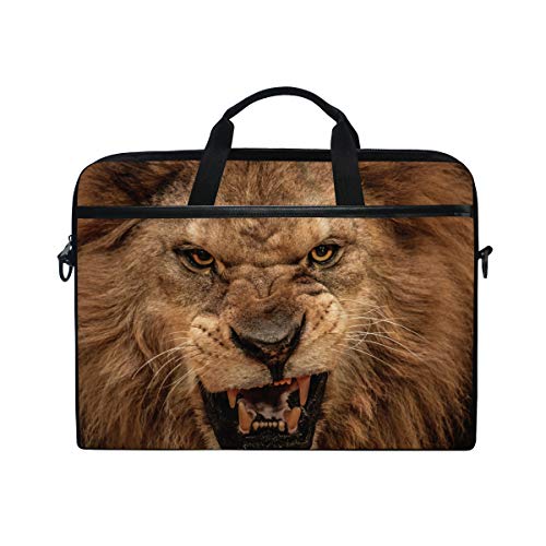 LUNLUMO King Lion Wild Animal 15 Zoll Laptop und Tablet Tasche Durable Tablet Sleeve for Business/College/Women/Men
