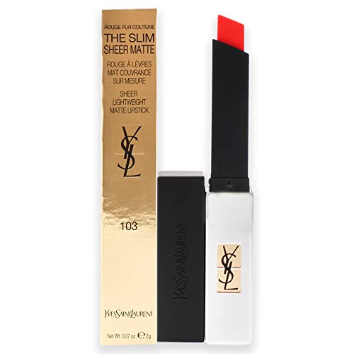 Yves Saint Laurent Rouge Pur Couture The Slim Sheer Matte, 103 Orange Provocant 30 g