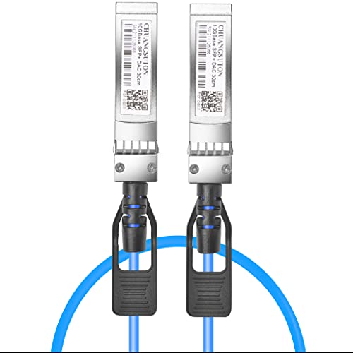 Blue 10GBase-CU SFP+ Passiv Direct Attache Kupfer Twinax Kabel für Ubiquiti Netzwerke UniFi UDC-3 Ethernet 10GbE 10Gb/s DAC Kabel 3m
