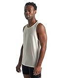 Icebreaker Herren Anatomica Tank Top - Sporttop - Merinowolle Unterwäsche - Snow, XL