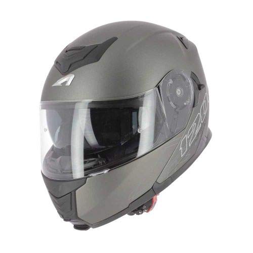 Astone Helmets - RT1200 - Casque de moto modulable - Casque de moto polyvalent - Casque de moto homologué - Coque en polycarbonate -matt gun metal L