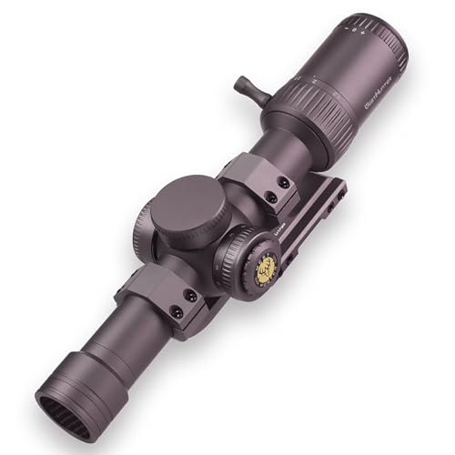 WestHunter Optics HD-S 1.2-6x24 IR PRO LPVO Riflescope - 30 mm Tube Red Green Illumination Mil-Dot Reticle 1/4 MOA Second Focal Plane Hunting Shooting Scope | Brown, Picatinny Shooting Kit