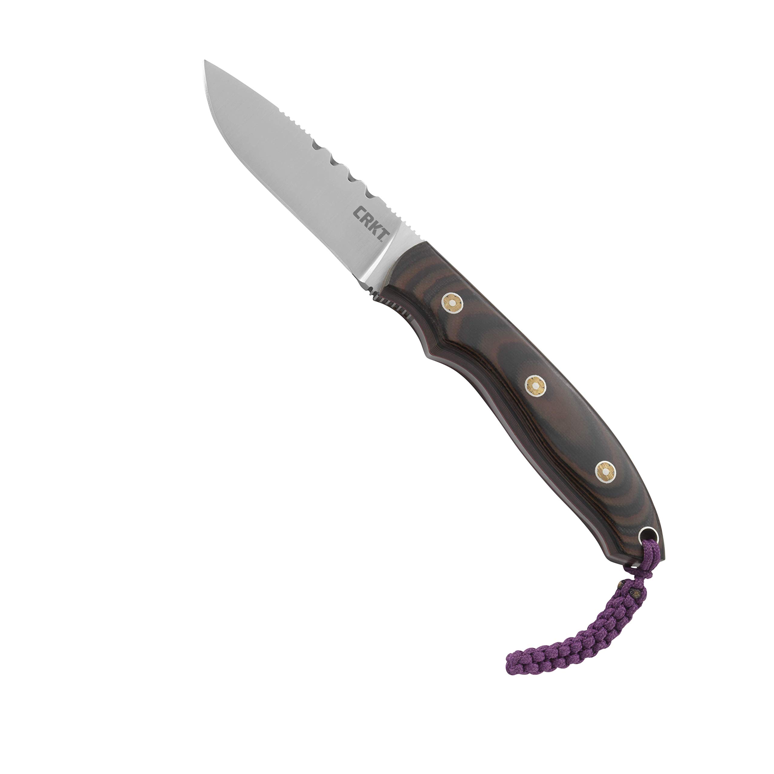 CRKT Columbia River Knife & Tool Hunt'N Fisch Messer mit feststehender Klinge, braun