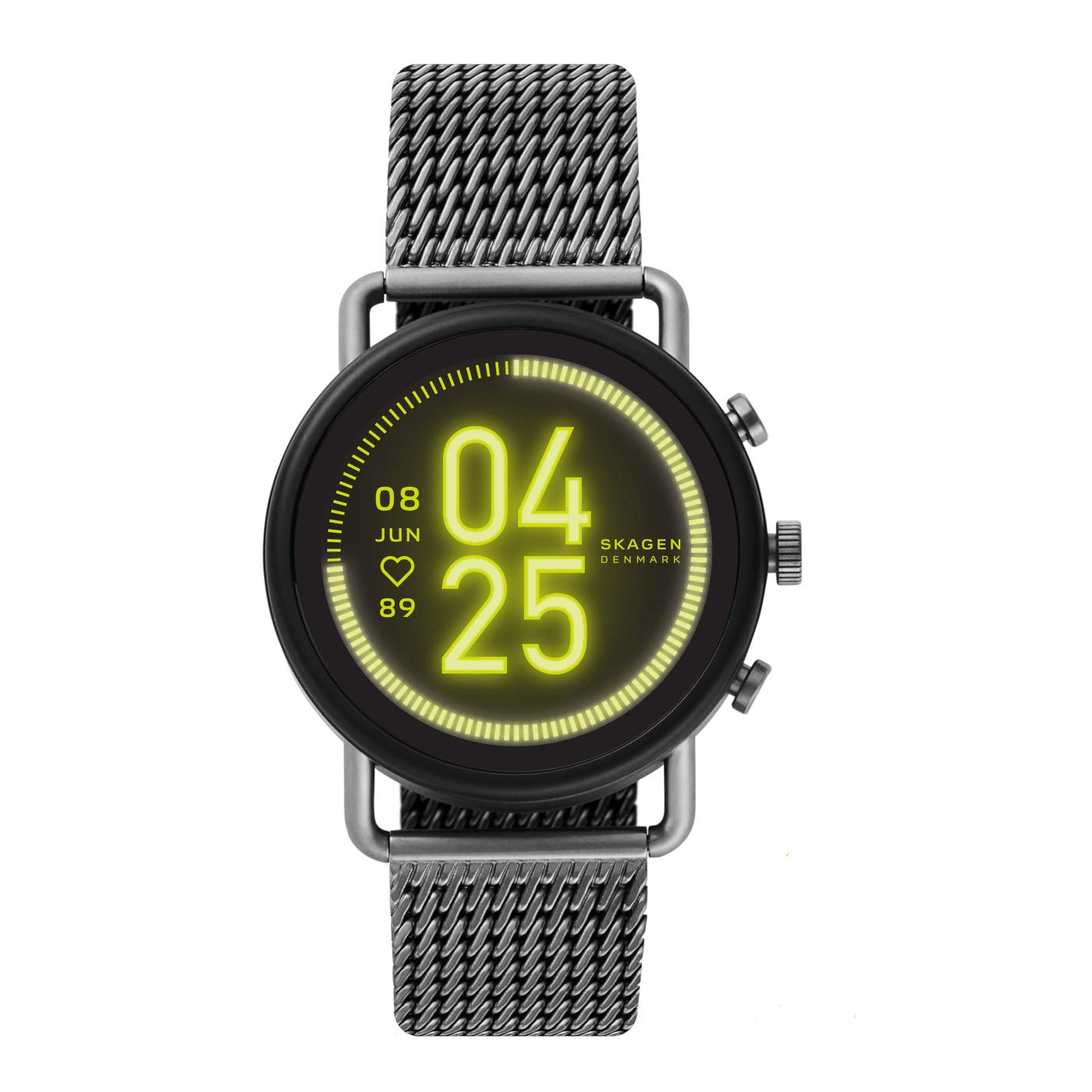 Skagen Herrenuhr-Smartwatch, Falster 3 Edelstahl-Touchscreen-Smartwatch mit Lautsprecher, Herzfrequenz-, NFC- und Smartphone-BenachrichtigunGen SKT5200