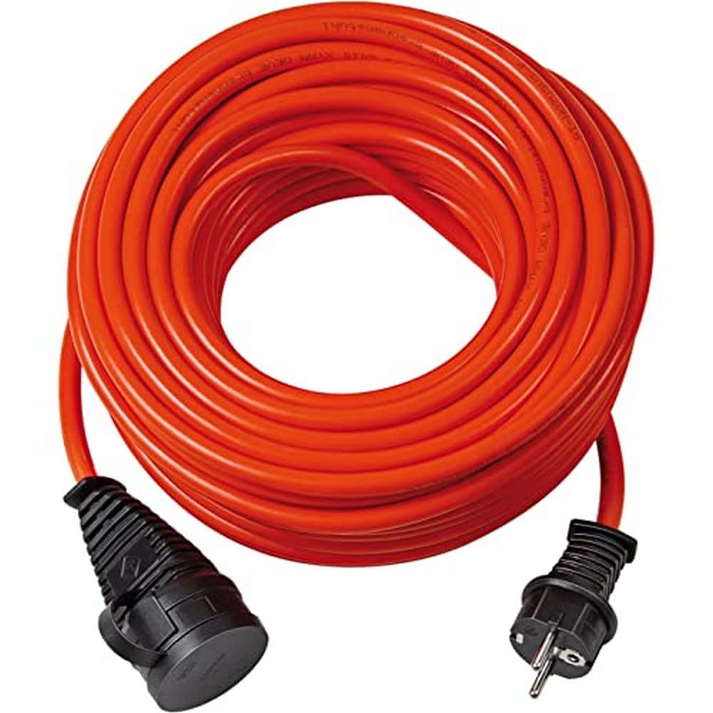 Brennenstuhl BREMAXX® Verlängerungskabel (20m Kabel in rot, für den kurzfristigen Einsatz im Außenbereich IP44, einsetzbar bis -35 °C, öl- und UV-beständig)