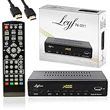 LEYF PA-2211 Kabel Receiver DVB-C Digitales Kabelfernsehen Full HD TV(DVB-C / C2, HDTV, DVB-T/T2, HD, SCART, USB) +HD Kabel, Kabelfernsehen für alle Kabelanbieter geeignet