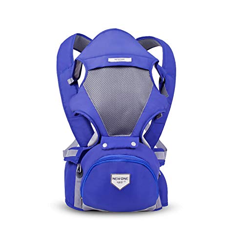 SONARIN Front Multifunktional Hipseat Baby Carrier, Babytrage,Atmungsaktives Netzfutter,Aufwand sparen,Einheitsgröße,Gemütlich und beruhigend für Babys, Einfach zu tragen und Einfach Mom(Blau)