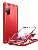 i-Blason Transparent Hülle für Samsung Galaxy S20 FE (6.5") 5G Handyhülle Bumper Case Robust Schutzhülle Cover [Ares] mit Displayschutz 2020, Rot