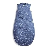 Ergopouch Schlafsack Sheeting für eine perfekte Nachtruhe für Ihr Kind. 100% Bio-Baumwolle - TOG 1.0 - Farbe Night Sky