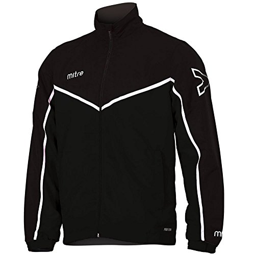 Mitre Fußball Herren Primero Woven Training Track Jacket S schwarz/weiß